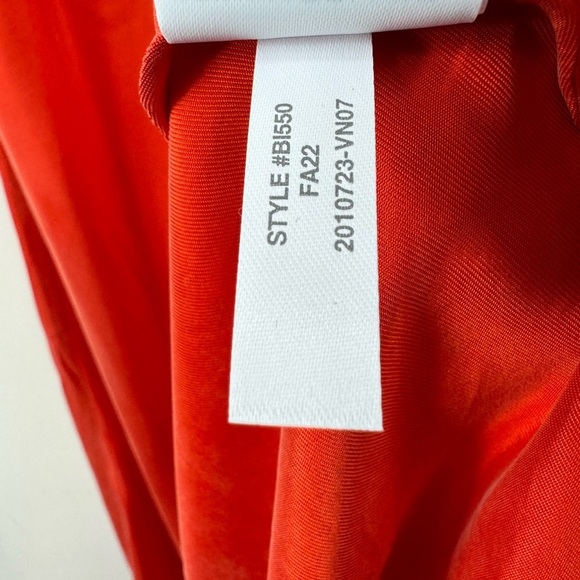 NWT J.Crew Size 12T Tall Orange Gwyneth Slip Dress Midi Cupro Viscose Blend - Picture 8 of 8